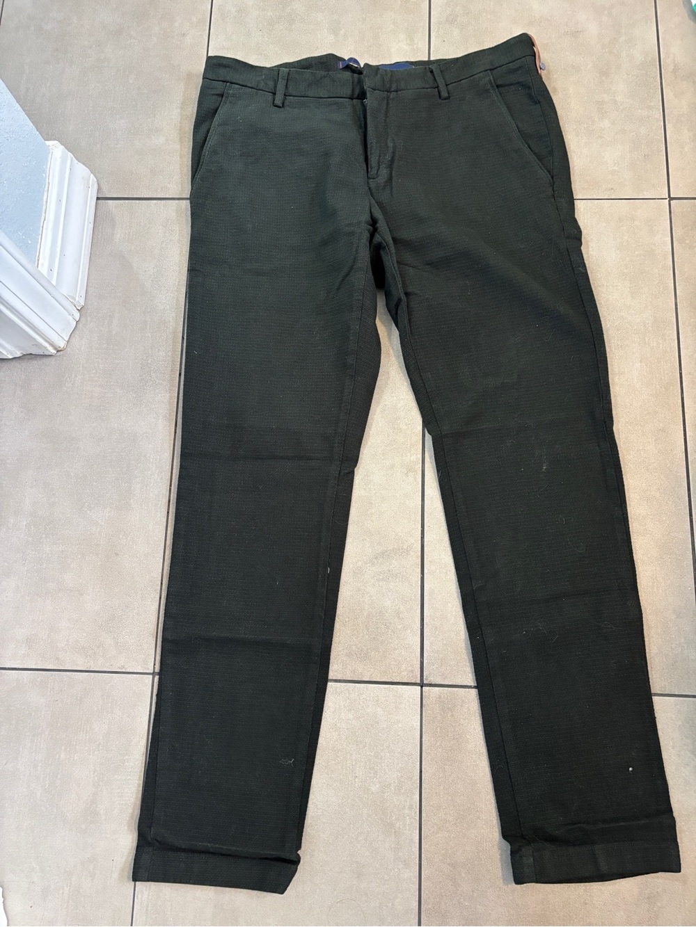 AT. P. Co Dan Men's Dark Slim high end textured Chinos size 50 34 x30